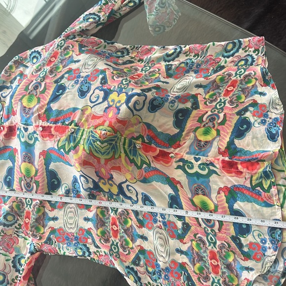 Johnny Was Multicolor Patterned Blouse - Picture 7 of 8